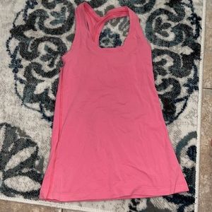 Pink lululemon tank razorback